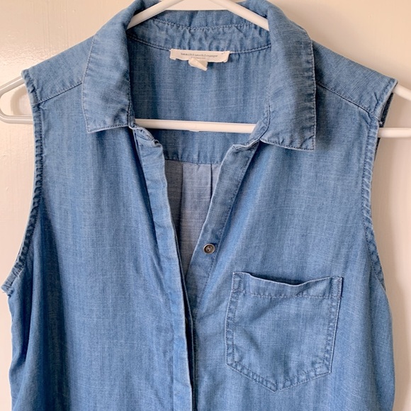 Denim-look shirt dress size small - Picture 3 of 7